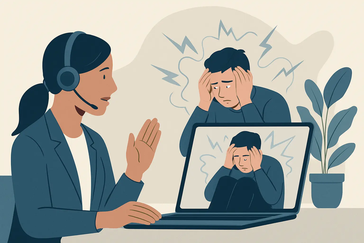 Terapia online ajuda em crise de pânico?