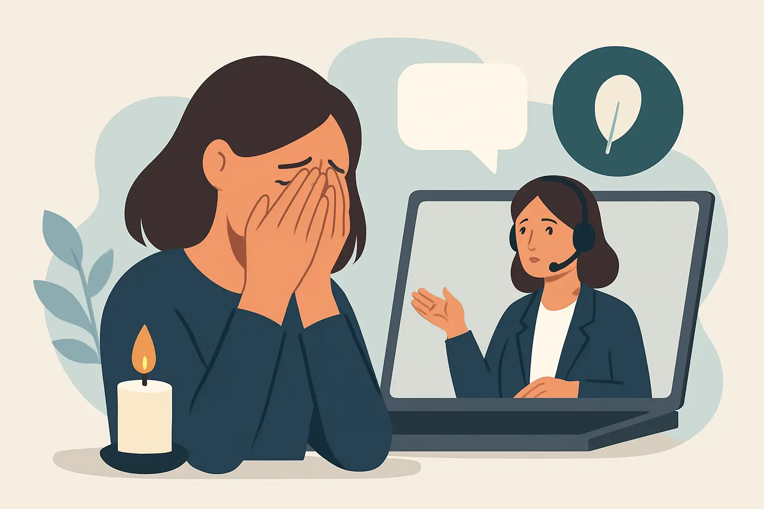 Terapia online para luto: como funciona