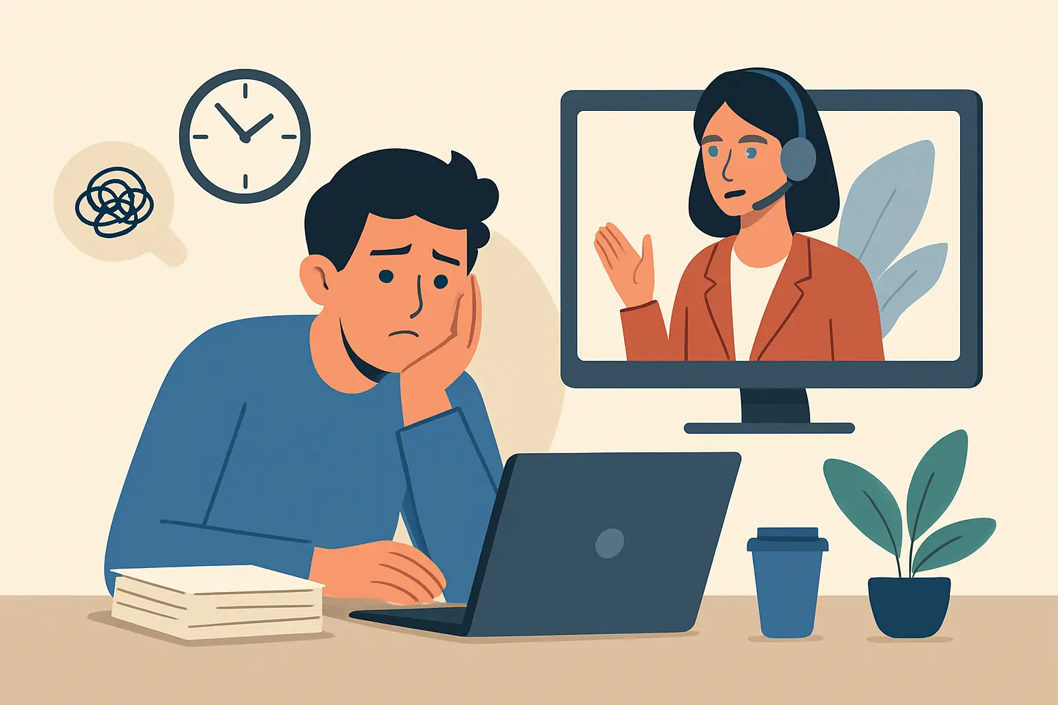 Procrastinação e foco: quando a terapia online ajuda